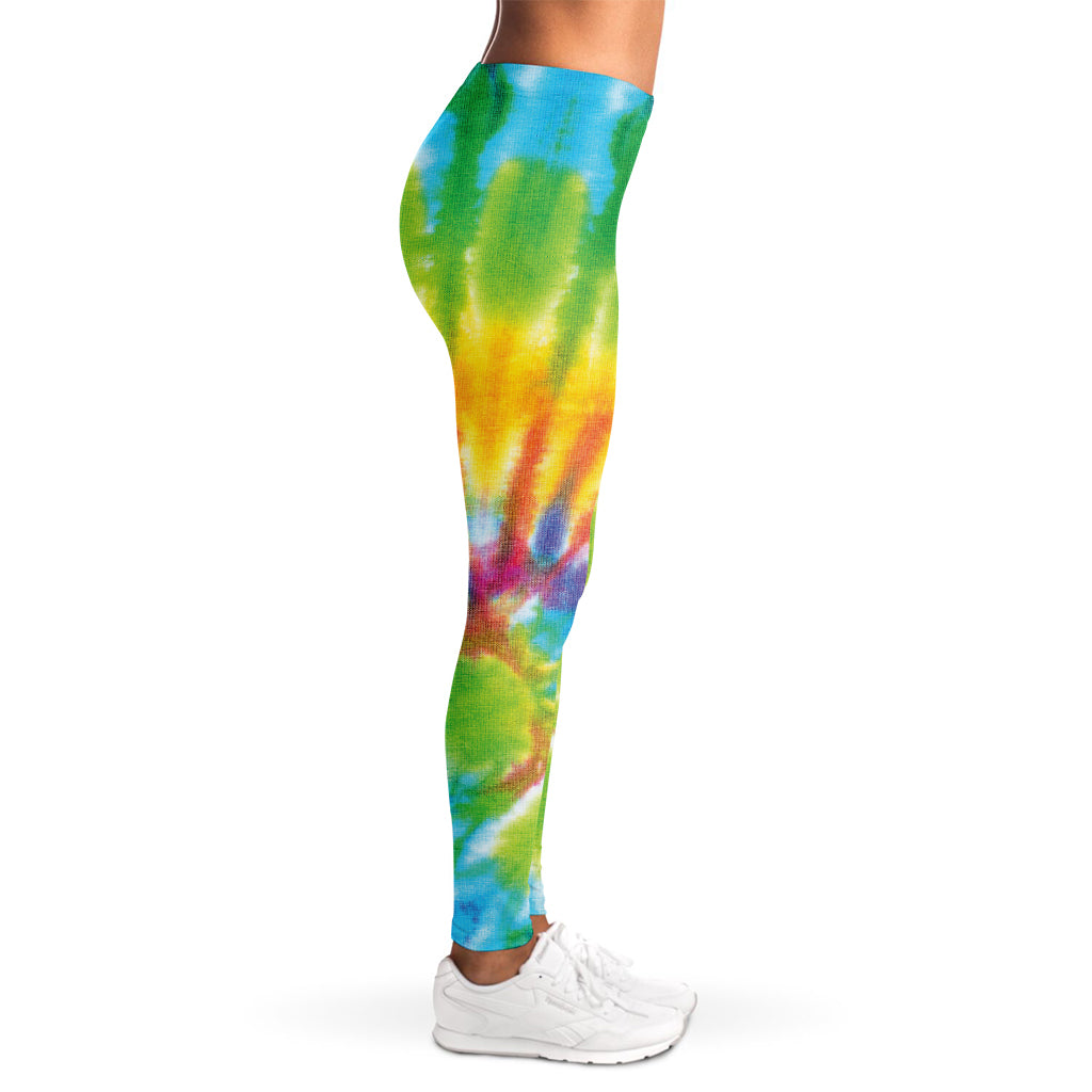 Swirl Tie Dye Print Women's Leggings