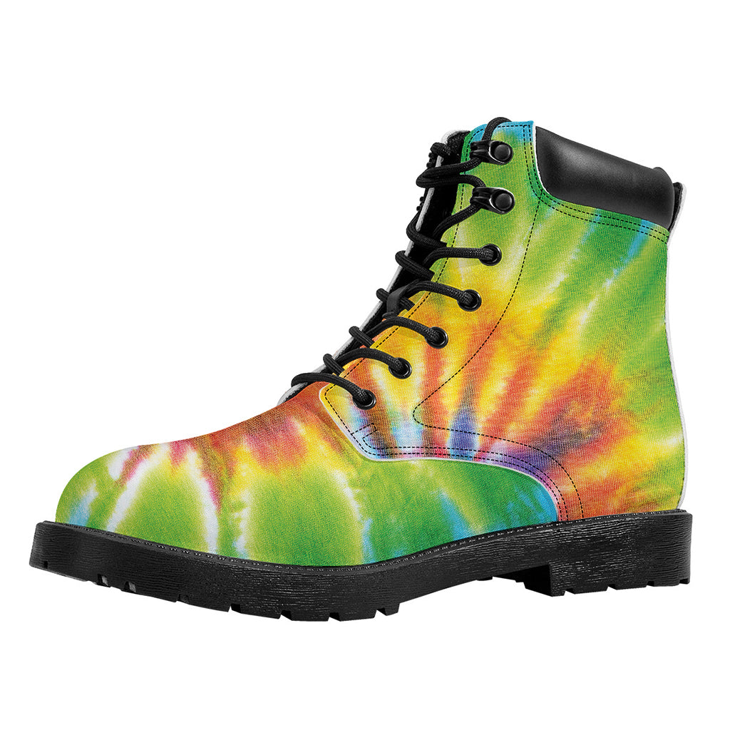 Swirl Tie Dye Print Work Boots