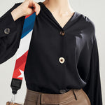 Swirly American Patriotic Print Bag Strap