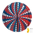 Swirly American Patriotic Print Basketball