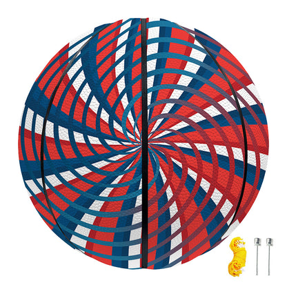 Swirly American Patriotic Print Basketball