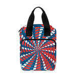 Swirly American Patriotic Print Bible Tote Bag