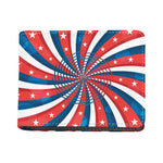 Swirly American Patriotic Print Bifold Wallet