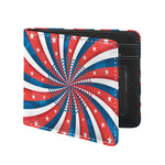 Swirly American Patriotic Print Bifold Wallet