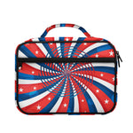 Swirly American Patriotic Print Briefcase Bible Bag