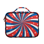 Swirly American Patriotic Print Briefcase Bible Bag