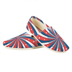 Swirly American Patriotic Print Casual Shoes