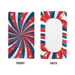 Swirly American Patriotic Print Changing Pad Cover