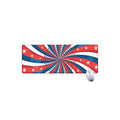 Swirly American Patriotic Print Extended Mouse Pad