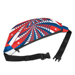 Swirly American Patriotic Print Fanny Pack
