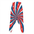Swirly American Patriotic Print Hammer Pants