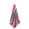 Swirly American Patriotic Print Hand Towel