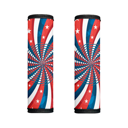 Swirly American Patriotic Print Handle Covers
