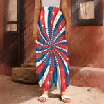 Swirly American Patriotic Print Harem Pants
