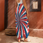 Swirly American Patriotic Print Harem Pants