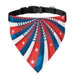 Swirly American Patriotic Print Over The Collar Dog Bandana