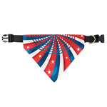 Swirly American Patriotic Print Over The Collar Dog Bandana