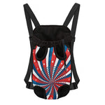 Swirly American Patriotic Print Pet Carrier Backpack
