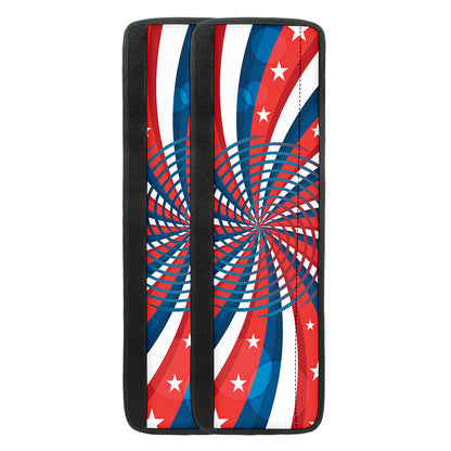 Swirly American Patriotic Print Refrigerator Handle Covers