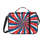 Swirly American Patriotic Print Shoulder Strap Bible Bag