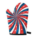 Swirly American Patriotic Print Single Oven Mitt