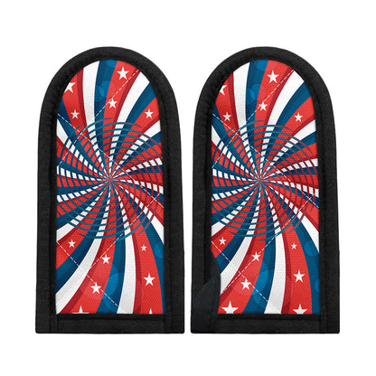 Swirly American Patriotic Print Skillet Handle Cover