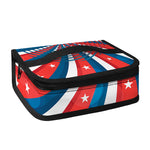 Swirly American Patriotic Print Small Lunch Bag