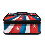Swirly American Patriotic Print Small Lunch Bag