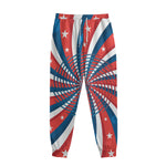 Swirly American Patriotic Print Sweatpants