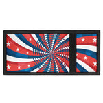 Swirly American Patriotic Print Trifold Wallet