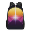 Synthwave Pyramid Print 17 Inch Backpack