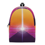 Synthwave Pyramid Print Backpack
