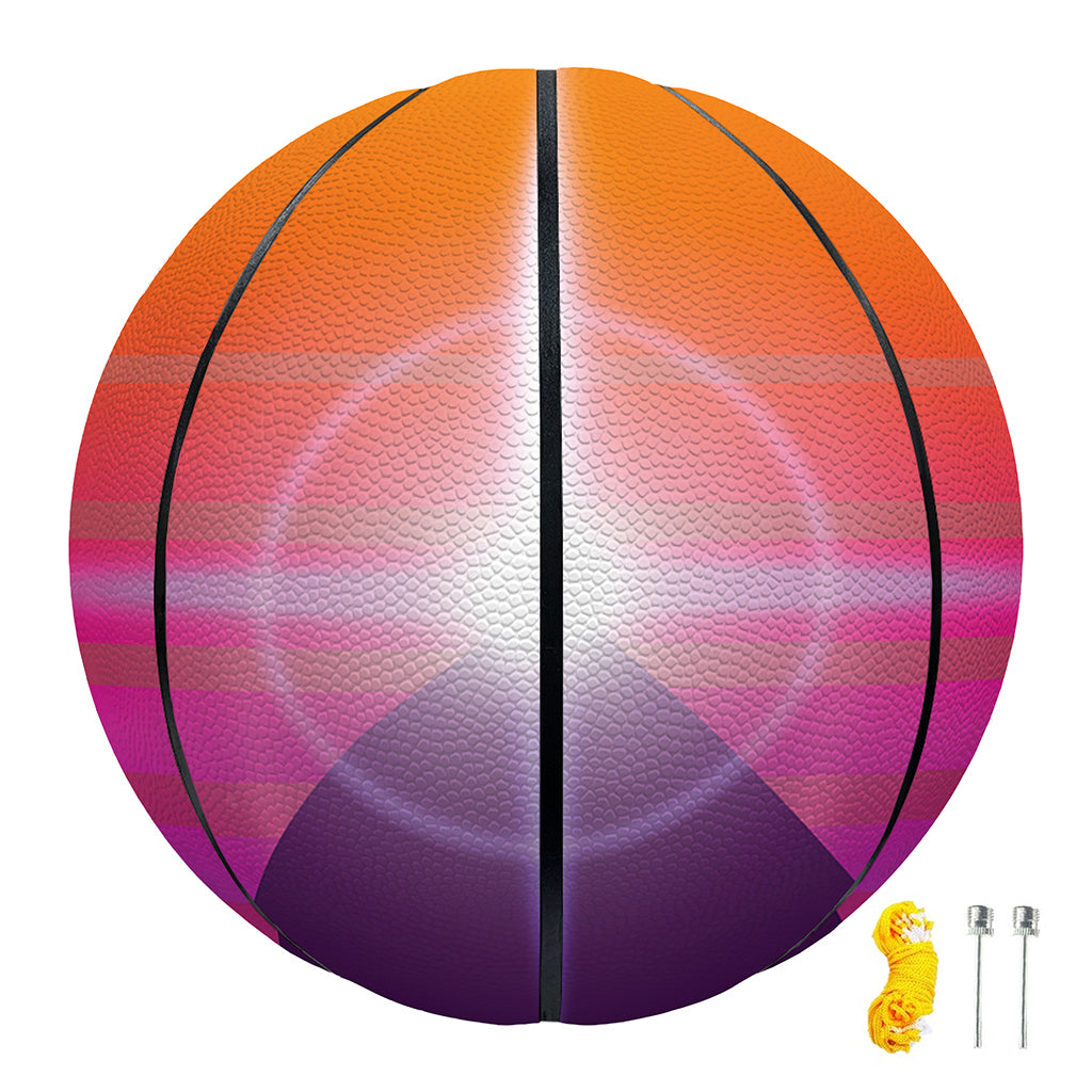 Synthwave Pyramid Print Basketball