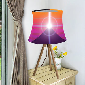 Synthwave Pyramid Print Bell Lamp Shade