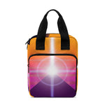 Synthwave Pyramid Print Bible Tote Bag