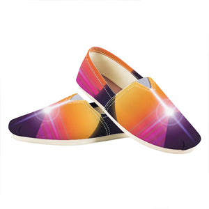 Synthwave Pyramid Print Casual Shoes