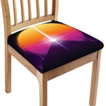 Synthwave Pyramid Print Chair Cushion Cover