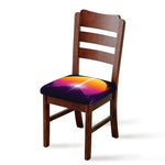 Synthwave Pyramid Print Chair Cushion Cover