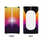 Synthwave Pyramid Print Changing Pad Cover