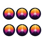 Synthwave Pyramid Print Coaster Set