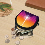 Synthwave Pyramid Print Coin Purse