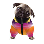 Synthwave Pyramid Print Dog Zip Up Jacket