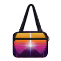 Synthwave Pyramid Print Double Strap Bible Bag