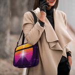 Synthwave Pyramid Print Double Strap Bible Bag