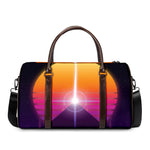 Synthwave Pyramid Print Duffle Bag
