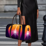 Synthwave Pyramid Print Duffle Bag