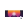 Synthwave Pyramid Print Extended Mouse Pad