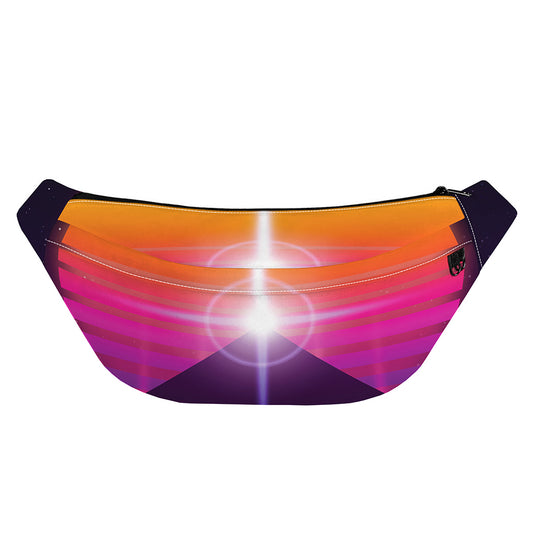Synthwave Pyramid Print Fanny Pack