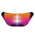 Synthwave Pyramid Print Fanny Pack