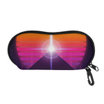 Synthwave Pyramid Print Glasses Case
